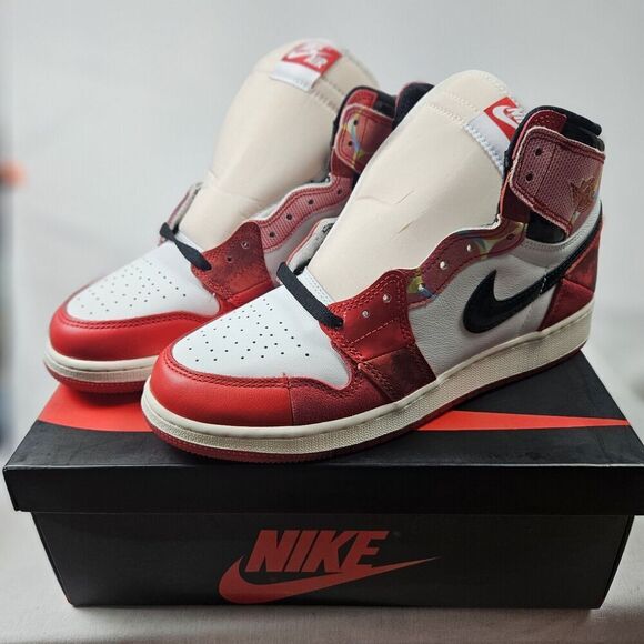 Air Jordan 1 High OG GS 7Y Next Chapter Spider-Man Across the SpiderVerse - Picture 1 of 10